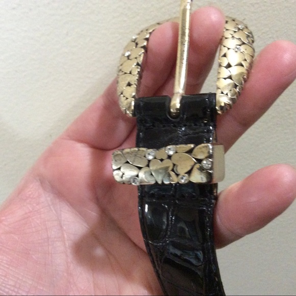 💗Brighton faux leather gold tone hearts belt💗 - Picture 12 of 15